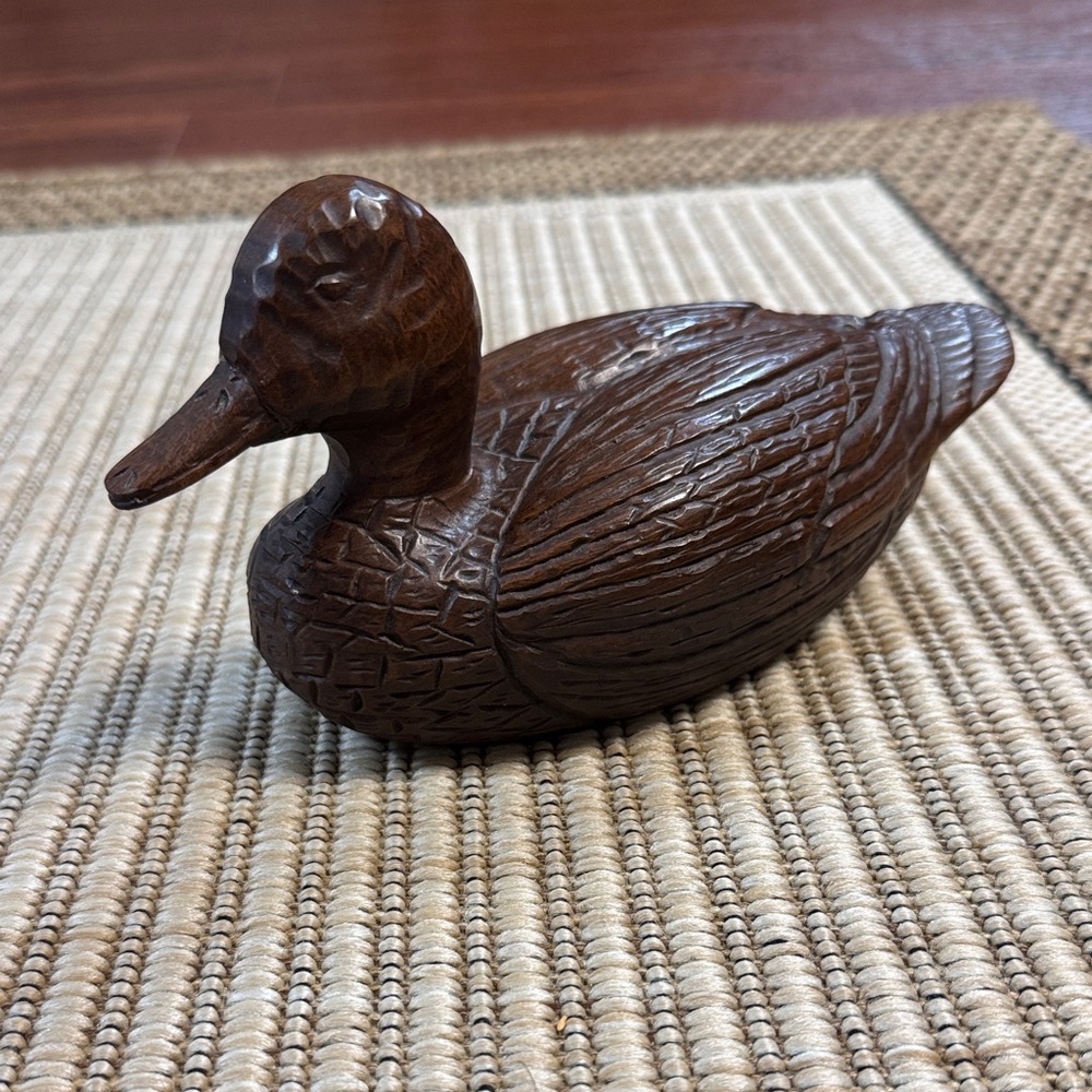 Vintage Red Mill Manufacturing duck figurine or decoy